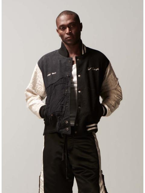 Greg Lauren Greg Lauren Black Blanket Varsity Jacket
