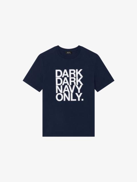 A.P.C. DARK DARK NAVY ONLY T-SHIRT