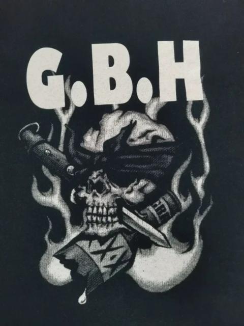 Other Designers Vintage G.B.H band Tee Promo Punk Rock Hard Core