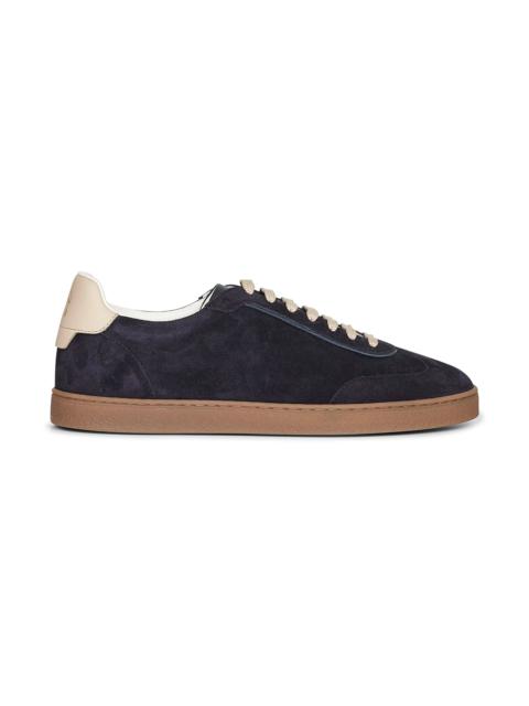 Brunello Cucinelli Blue washed suede sneakers