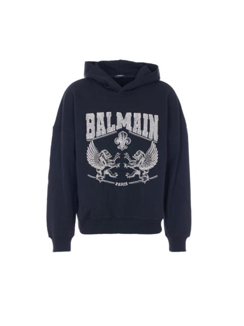 Balmain Balmain Men Balmain Crystal Hoodie