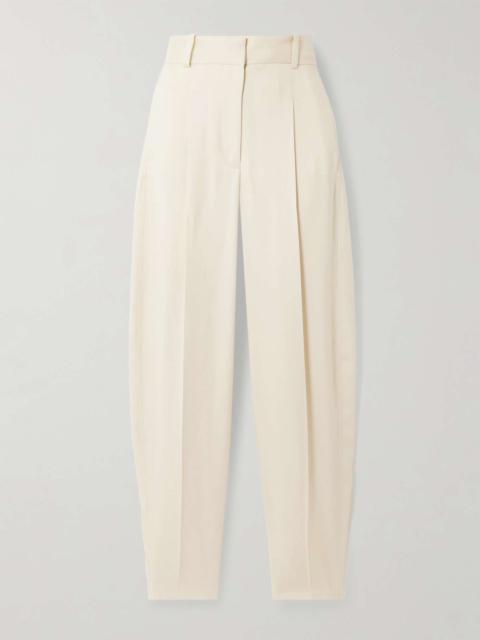 Germain pleated twill tapered pants