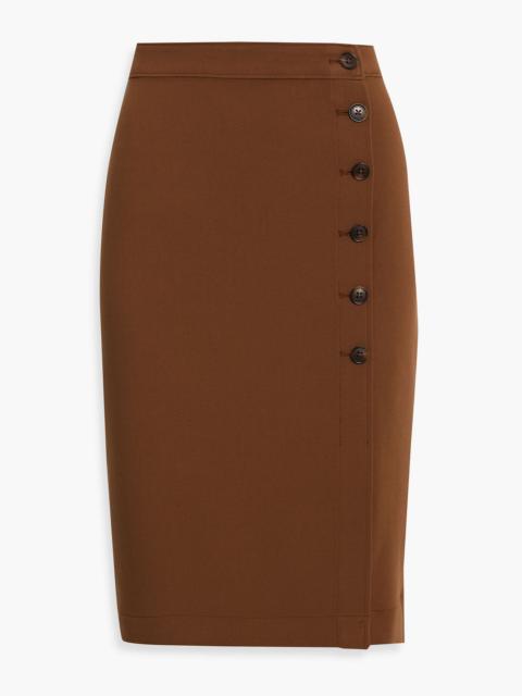 DEREK LAM 10 CROSBY Felicity woven wrap skirt