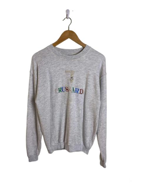 Other Designers Vintage Trussardi Embroidered Crewneck Sweatshirt