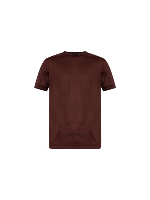 Dolce & Gabbana DOLCE & GABBANA Red Silk T-Shirt New & Authentic (Men's size