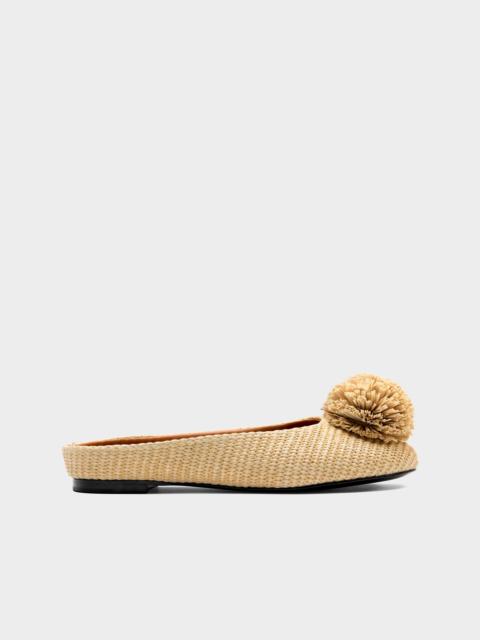 SIMONMILLER Pom Pom Riad Mule In Natural