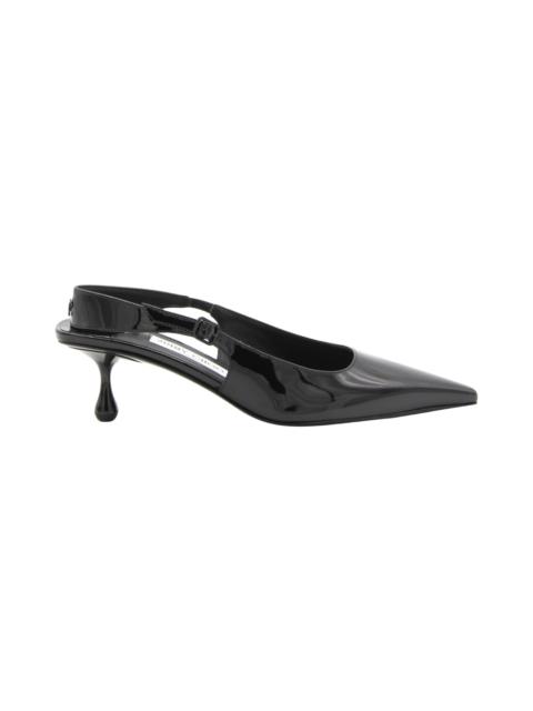 JIMMY CHOO Black Leather Lucid Pumps