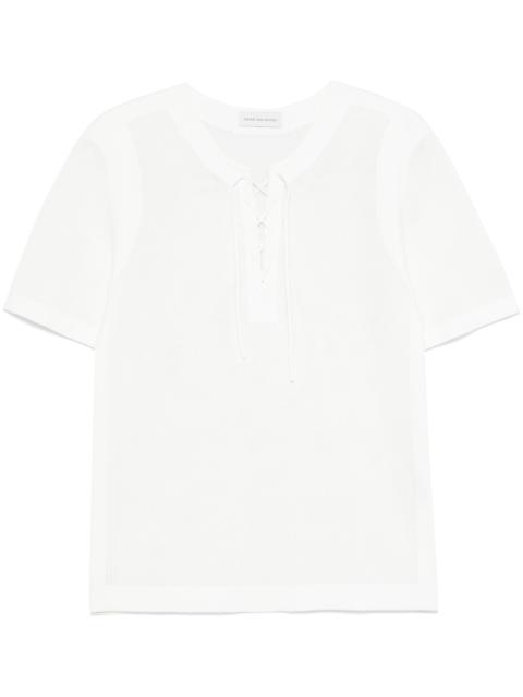 Dries Van Noten Open-knit T-shirt