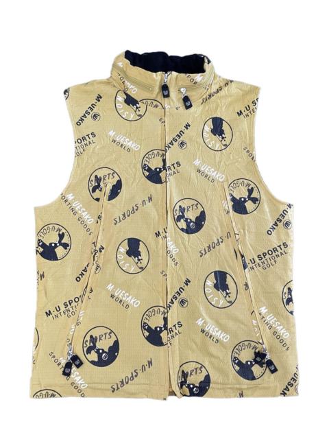 Other Designers Japanese Brand - Vintage m.u.sports fullprint Vest