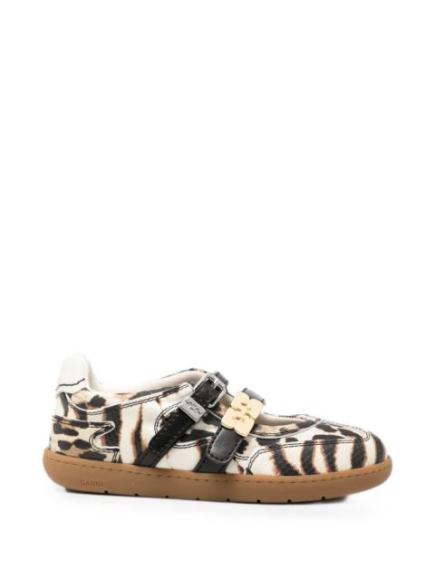GANNI Ganni Women Zebra Print Ballet Flats