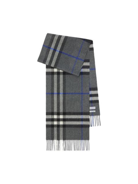 checked cashmere scarf