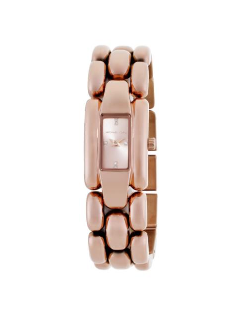 Other Designers Michael Kors Hally Quartz Rose Gold Dial Ladies Watch MK4954