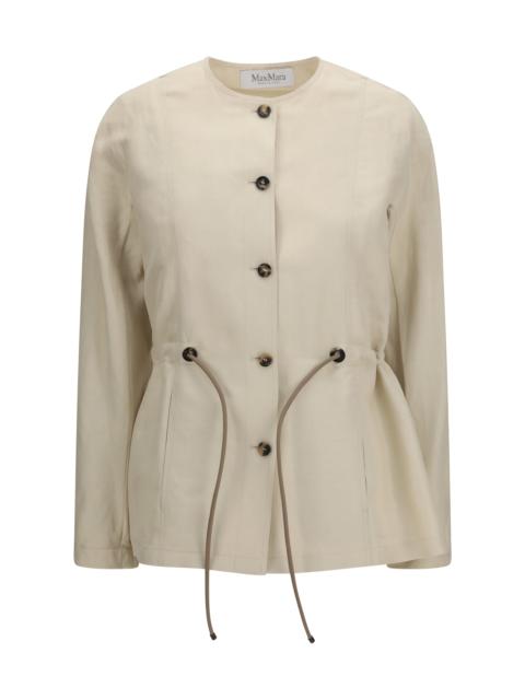 Max Mara Max Mara Carezza Jacket In Linen And Silk Blend