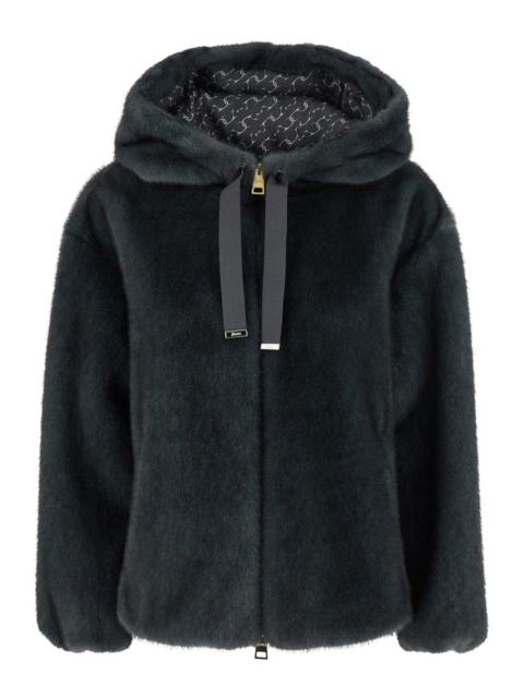 Herno Herno Women Bomber Soft Faux Fur