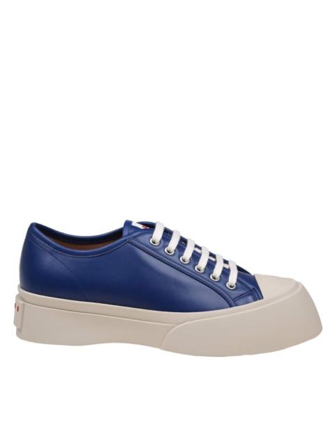 MARNI LEATHER LACE-UP SNEAKERS