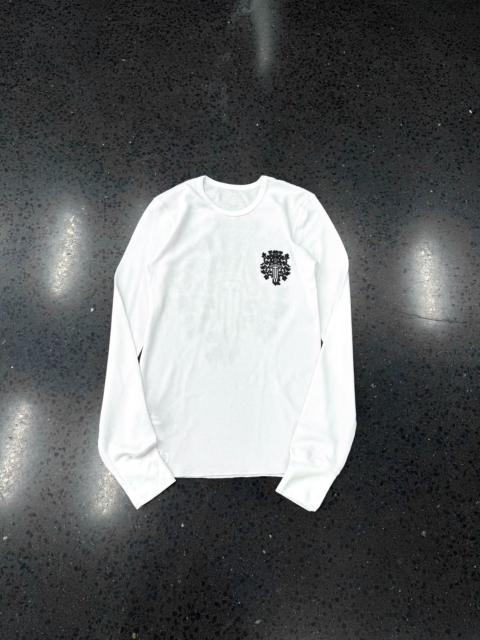 Chrome Hearts Chrome Hearts White Waffle Long Sleeve Sword Vine dagger shirt