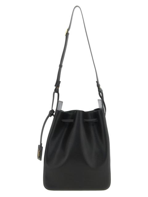 SAINT LAURENT Large leather bucket bag
