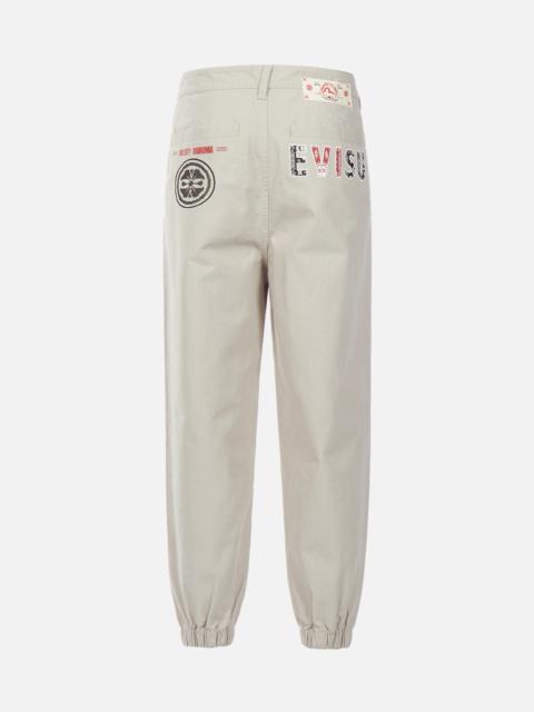 EVISU NOMADIC PATTERN LOGO PRINT JOGGERS