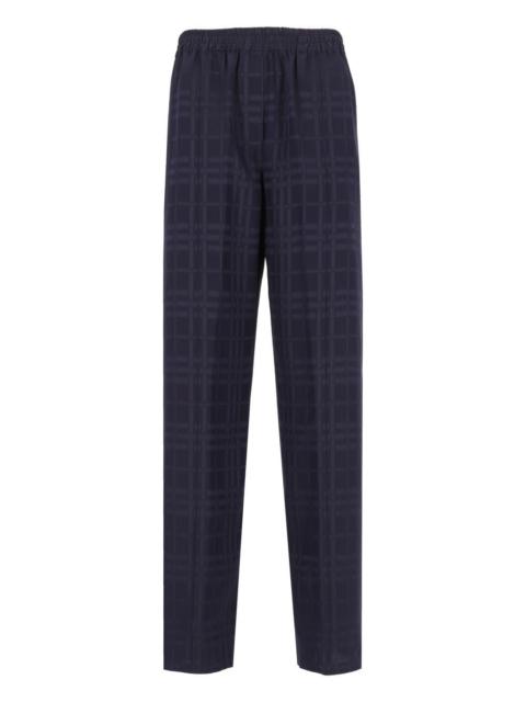 Burberry Burberry Women Checked Silk Trousers
