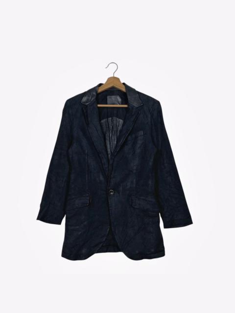 Other Designers Isamu Katayama Backlash Linen Leather Jacket