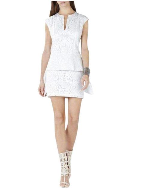 Other Designers Isabel Draped Side Peplum Dress