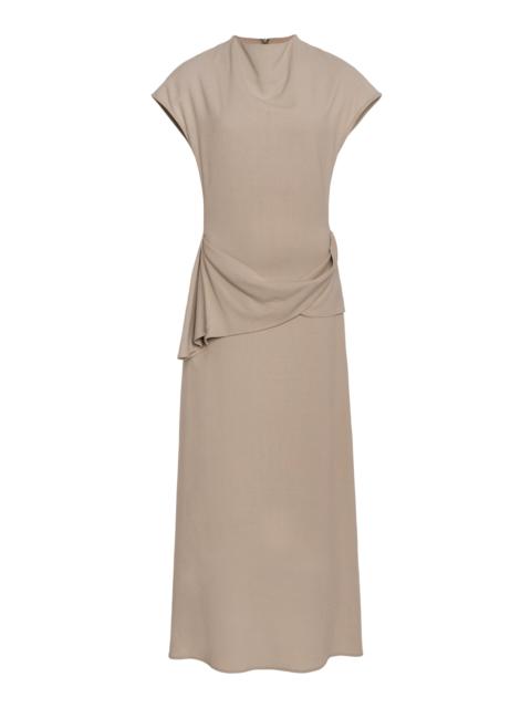 TOVE Clem Crepe Midi Dress grey