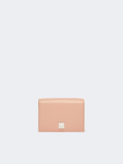 Max Mara Leather tri-fold purse - PINK
