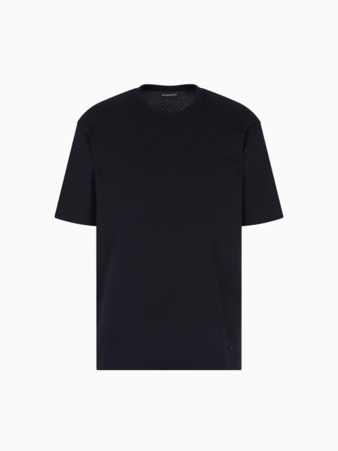 EMPORIO ARMANI ASV JACQUARD JERSEY T-SHIRT