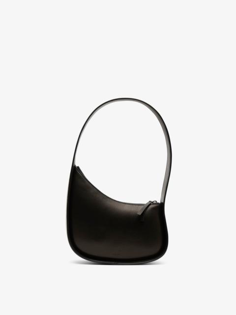The Row Half moon black leather bag