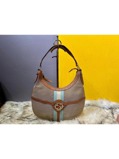 GUCCI Authentic Gucci Reins Interlocking GG Logo Vintage Web Hobo
