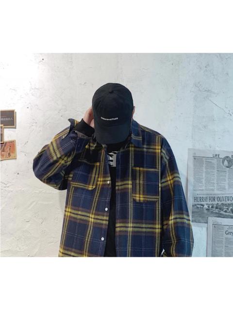 Other Designers Japanese Brand - Blue checkered flannel shirt