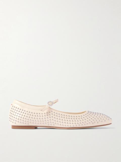 Aeyde Uma Studded Leather Mary Jane Ballet Flats