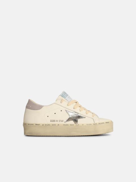 'HI STAR' WHITE LEATHER SNEAKERS