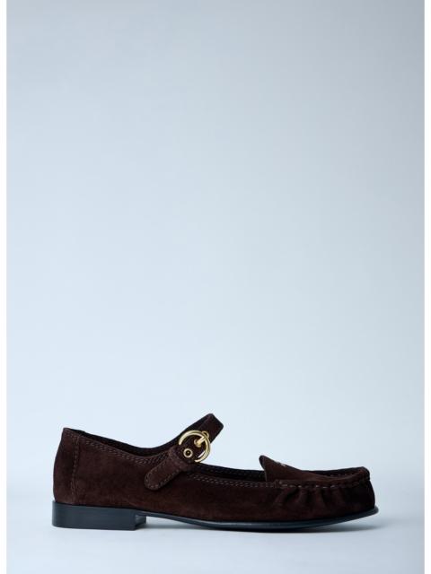 Miu Miu Miu Miu Women Suede Mary Jane Loafers