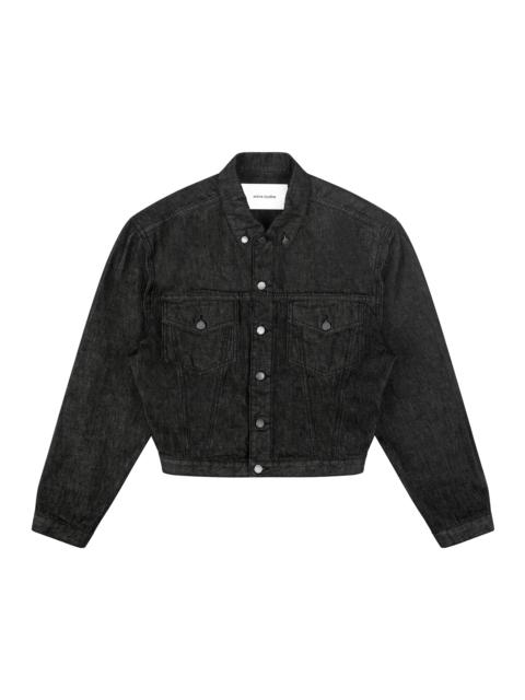 entire studios SHRUNKEN DENIM JACKET RAW BLACK