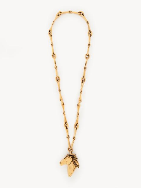 Chloé THE CHAIN HORSE NECKLACE