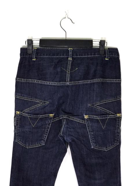 Other Designers Issey Miyake - Mercibeaucoup Double Waist Low Crotch Slim Jeans Eri Utsugi