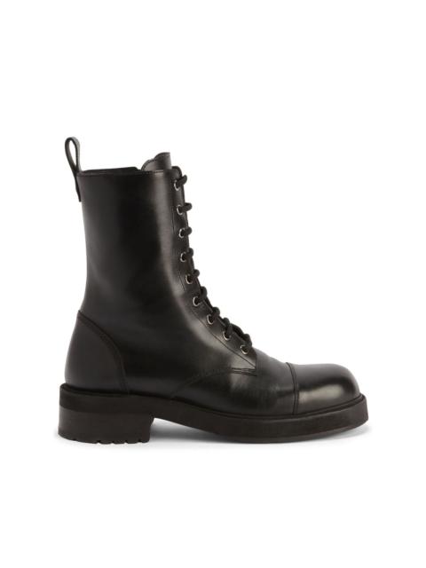 Toluse leather ankle boots