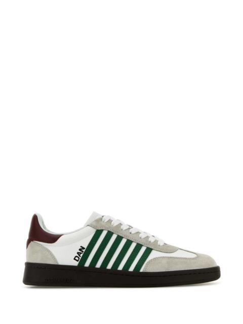 DSQUARED2 Dsquared Men White Leather Boxer Sneakers