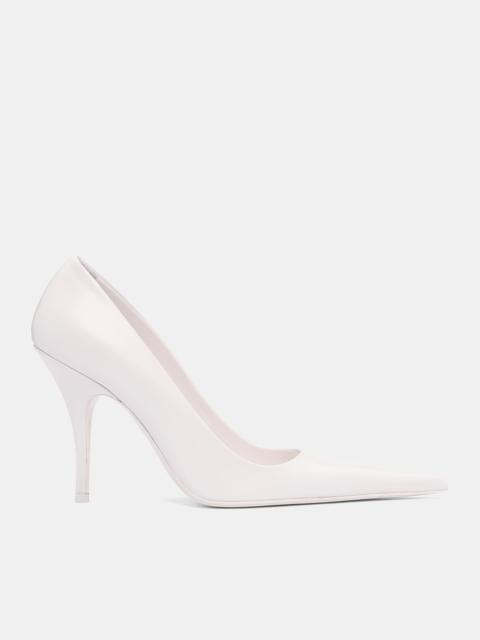 VETEMENTS White Leather Sharp Pumps