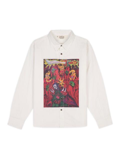 BRAIN DEAD Mythic Star Oxford Shirt - White