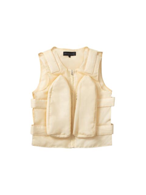 WHO DECIDES WAR ORGANZA BULLET POINT VEST