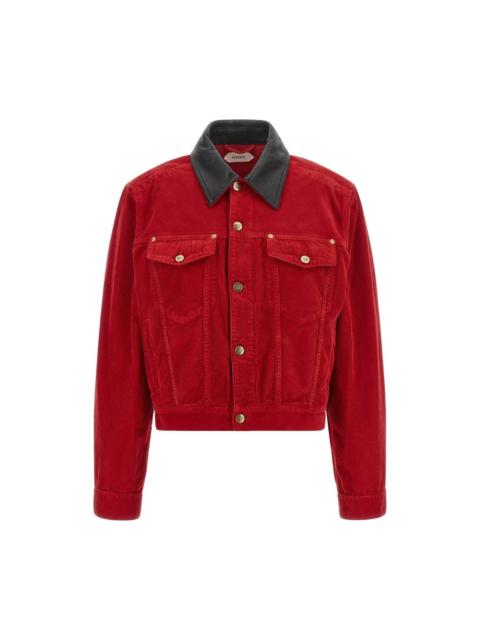 VERSACE VERSACE Red Corduroy Jacket New & Authentic (Women's size:IT