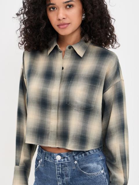 rag & bone Marin Cropped Plaid Shirt