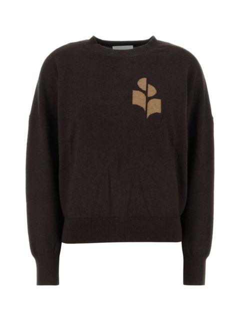 Isabel Marant Étoile Isabel Marant Etoile Women Chocolate Cotton Blend Oversize Marisans Sweater