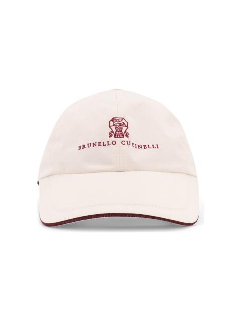 Brunello Cucinelli Nylon Hat With Embroidered Logo On The Front