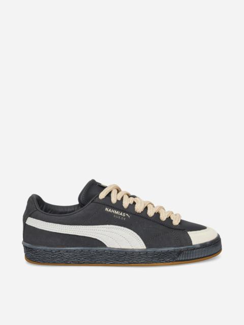 PUMA Nahmias Suede Vintage Black Sneakers Flat Dark Gray / Honey Butter