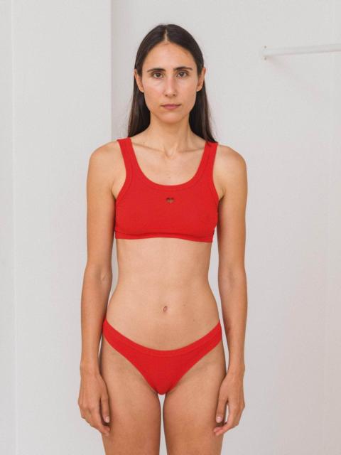 BASERANGE Heart Bra - Fine Organic Cotton Rib