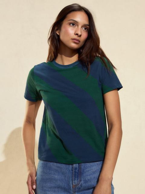 CYNTHIA ROWLEY Diagonal Stripe Tee