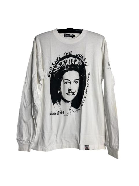 Other Designers Print All Over Me - 🔥RARE🔥Vtg Jamie Reid God Save The Queen L/Sleeve T-shirt